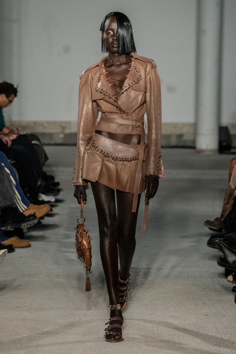 Akuol Deng Atem featured in  the Knwls fashion show for Spring/Summer 2023