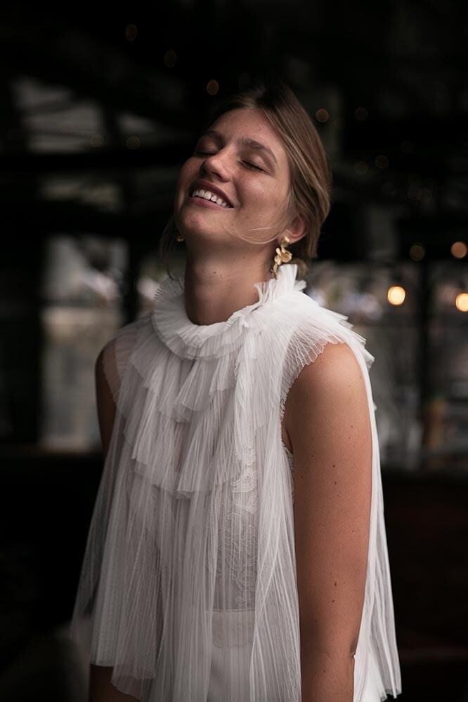 Marine Dauchez featured in  the Amarildine lookbook for Autumn/Winter 2019