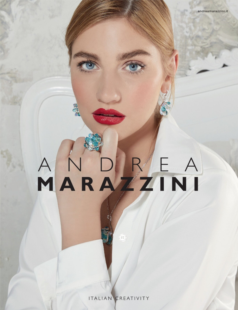 Marine Dauchez featured in  the Andrea Marazzini advertisement for Autumn/Winter 2021