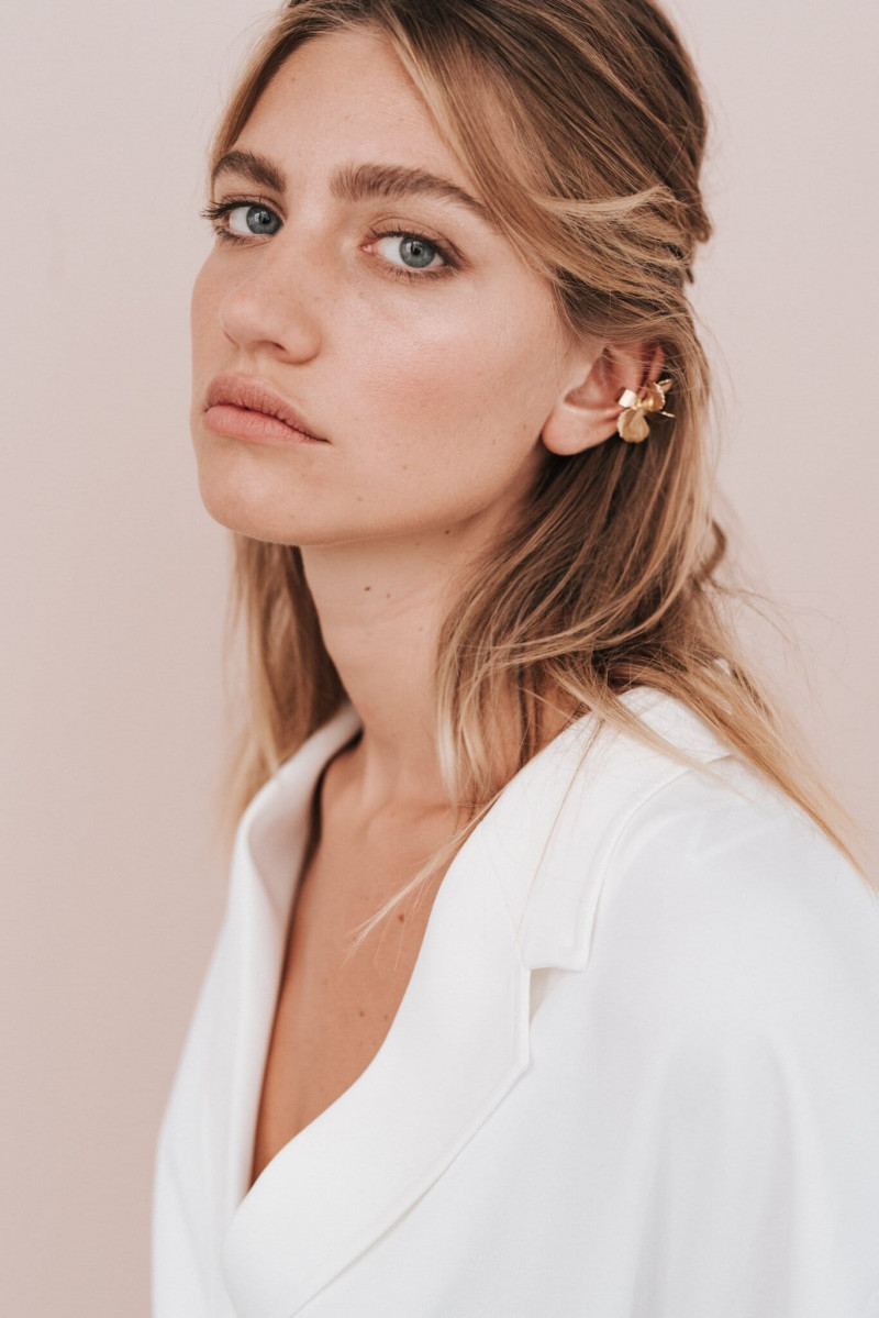 Marine Dauchez featured in  the Maison Sabben advertisement for Spring/Summer 2019