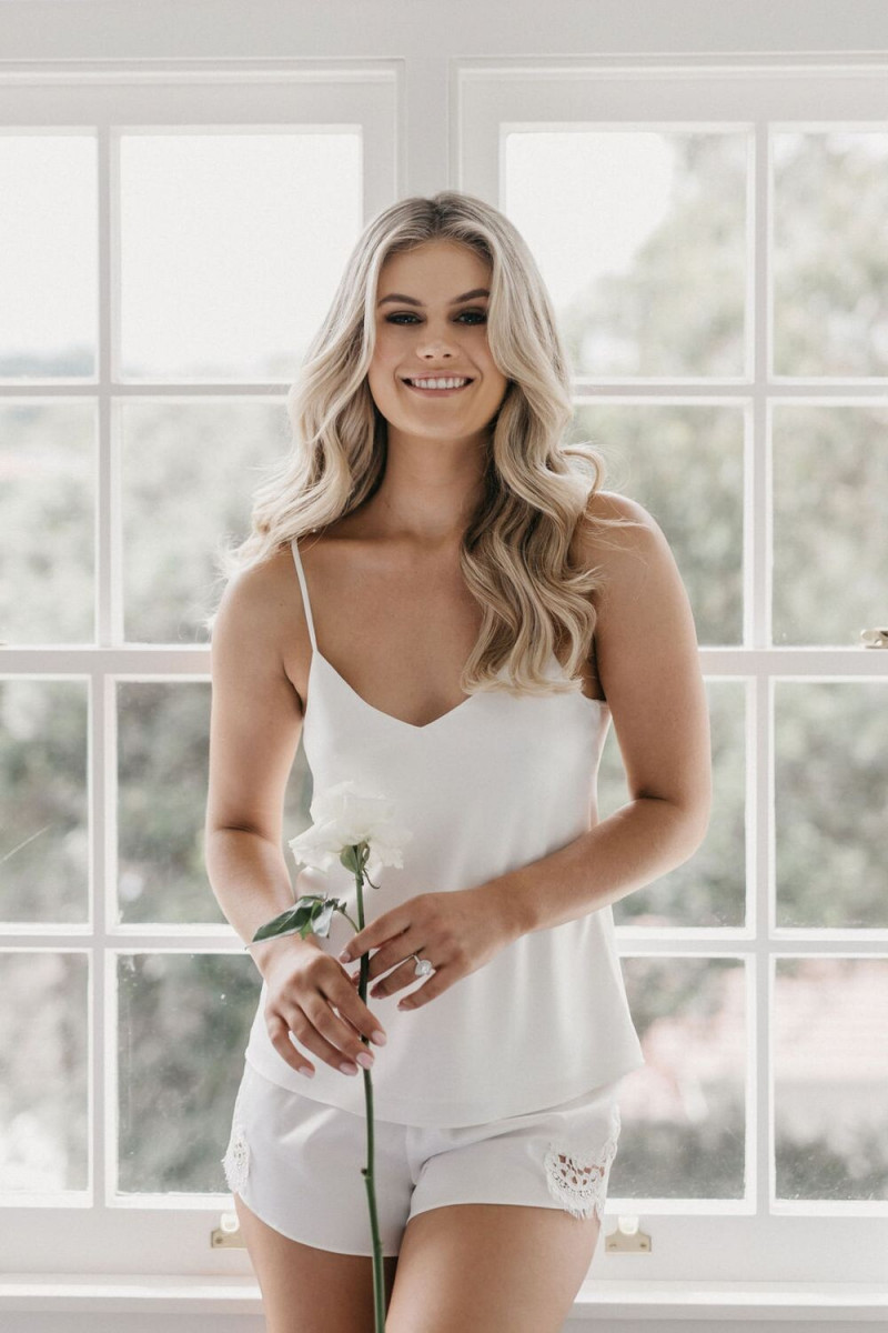 Jordan Simek featured in  the Le Rose catalogue for Autumn/Winter 2020