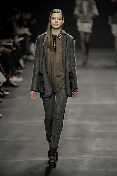 Oksana Gedroit featured in  the Les Copains fashion show for Autumn/Winter 2009