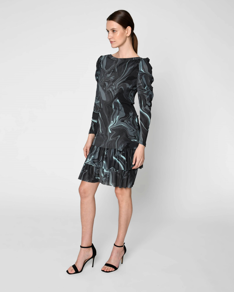 Oksana Gedroit featured in  the Nicole Miller catalogue for Summer 2022