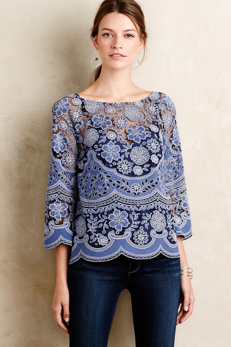 Oksana Gedroit featured in  the Anthropologie catalogue for Pre-Fall 2022