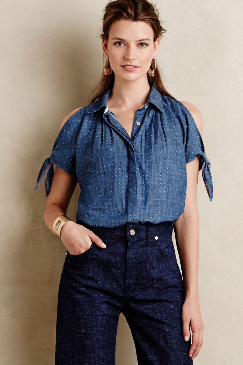 Oksana Gedroit featured in  the Anthropologie catalogue for Pre-Fall 2022