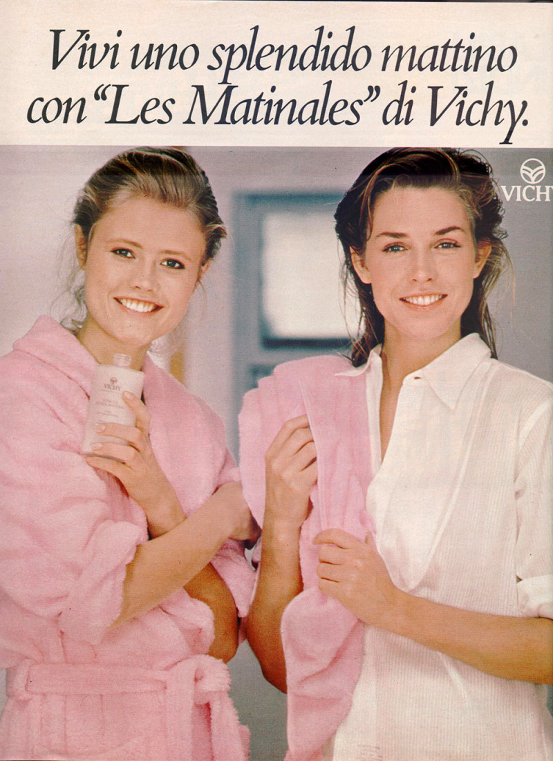 Anette Stai featured in  the Vichy advertisement for Spring/Summer 1983