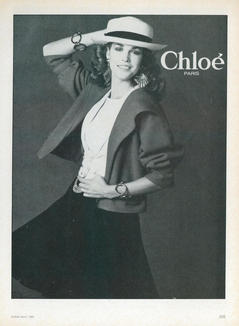 Anette Stai featured in  the Chloe advertisement for Spring/Summer 1982