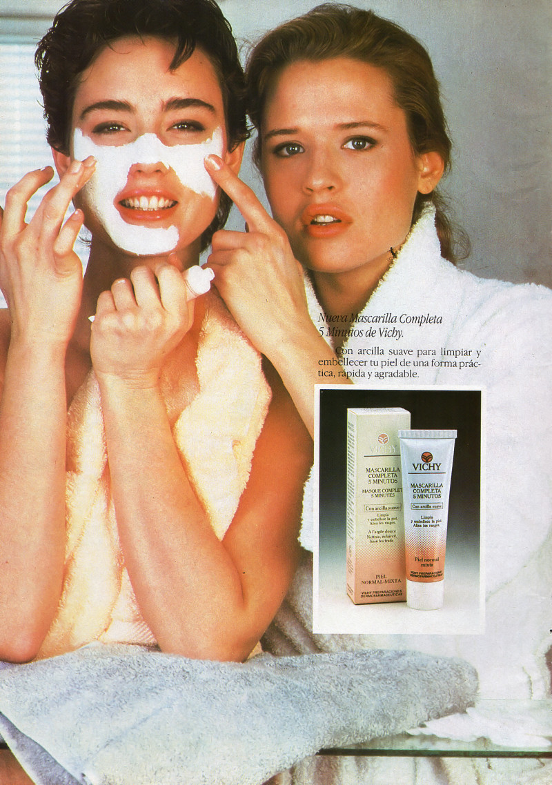 Anette Stai featured in  the Vichy advertisement for Spring/Summer 1984