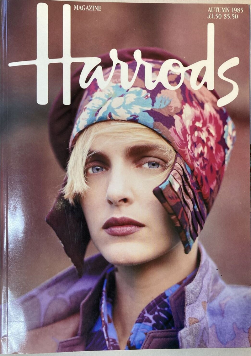 Simonetta Gianfelici featured in  the Harrods advertisement for Autumn/Winter 1985