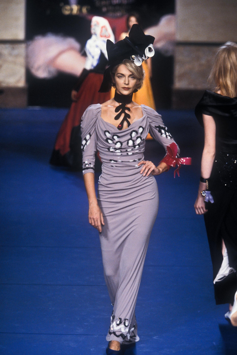 Simonetta Gianfelici featured in  the Vivienne Westwood fashion show for Spring/Summer 1999