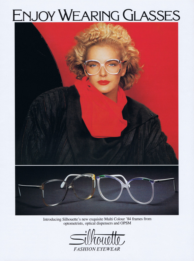 Simonetta Gianfelici featured in  the Silhouette advertisement for Spring/Summer 1984