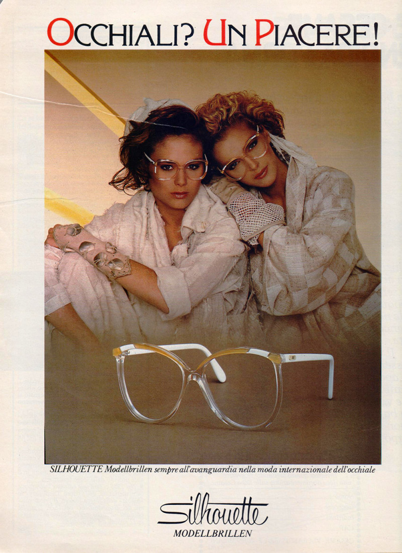 Simonetta Gianfelici featured in  the Silhouette advertisement for Spring/Summer 1984