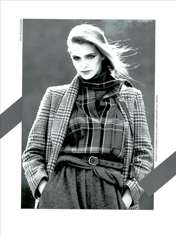 Simonetta Gianfelici featured in  the Laura Biagiotti advertisement for Autumn/Winter 1982