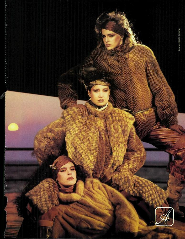 Simonetta Gianfelici featured in  the Annabella advertisement for Autumn/Winter 1982