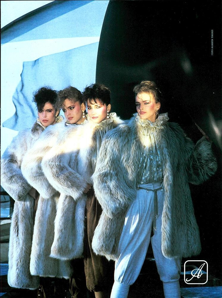 Simonetta Gianfelici featured in  the Annabella advertisement for Autumn/Winter 1982