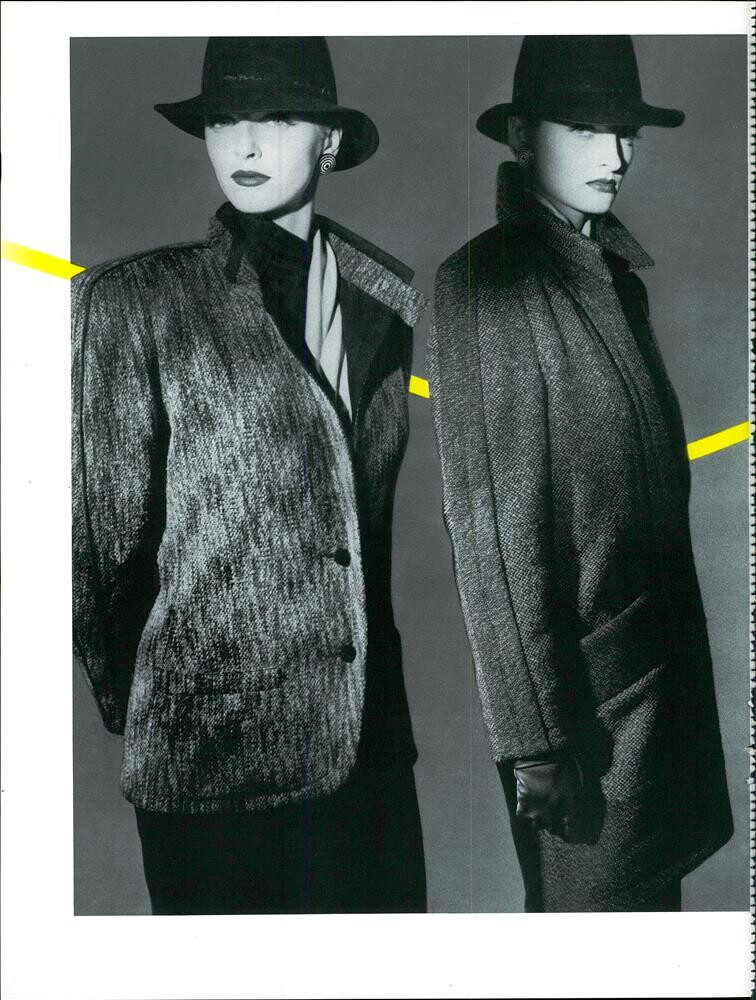 Simonetta Gianfelici featured in  the CallagHan advertisement for Autumn/Winter 1983