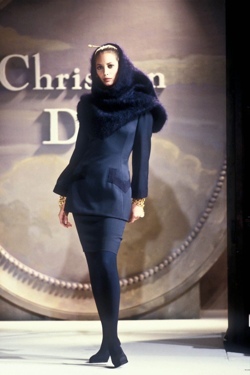 Christy Turlington featured in  the Christian Dior Haute Couture fashion show for Autumn/Winter 1993