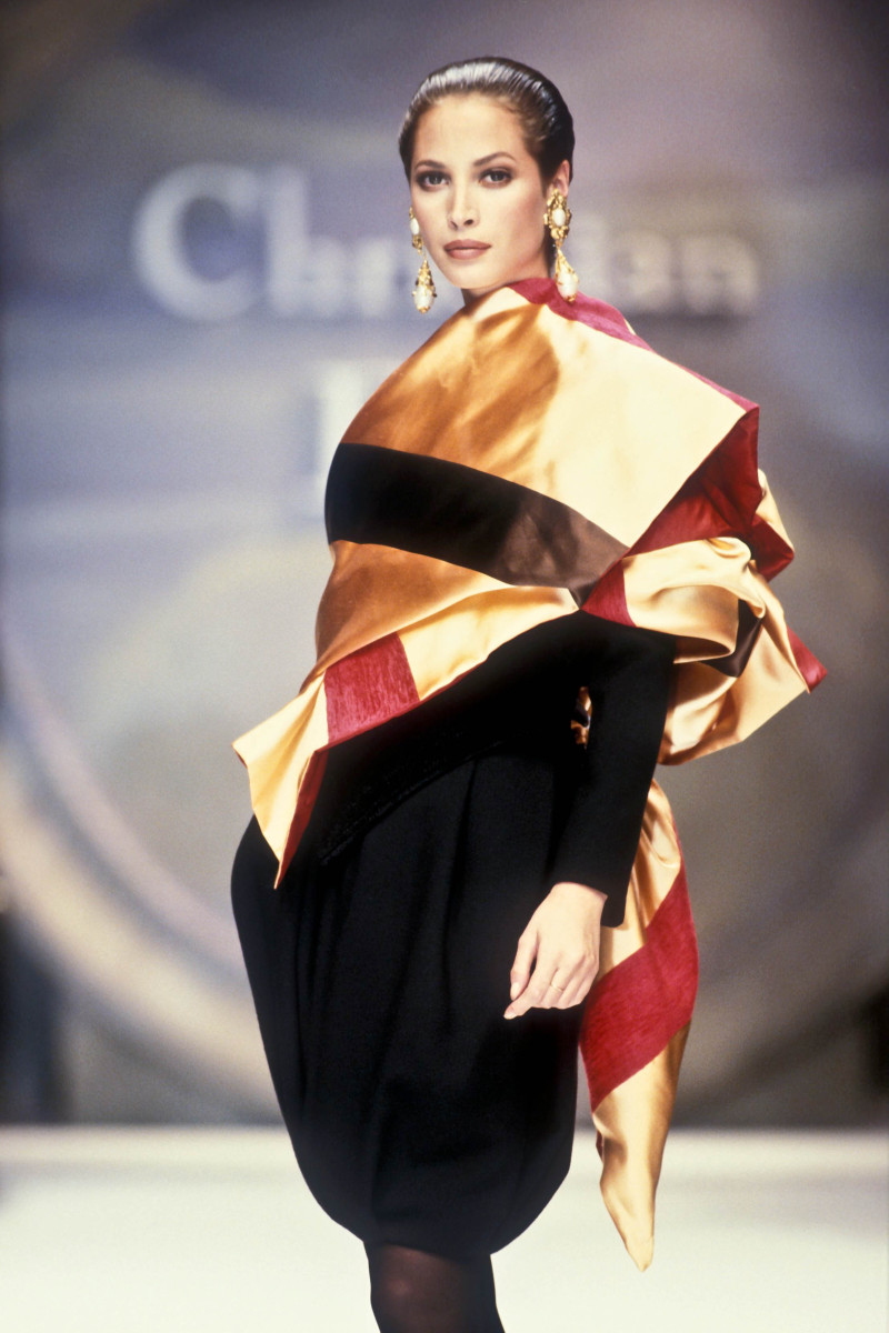 Christy Turlington featured in  the Christian Dior Haute Couture fashion show for Autumn/Winter 1993