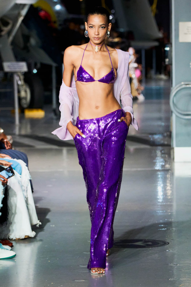 MJ Maria Jose Herrera featured in  the Laquan Smith fashion show for Spring/Summer 2023