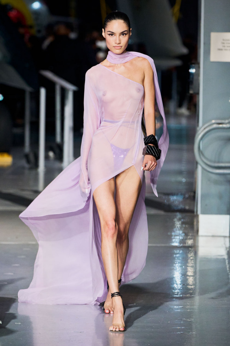 Jasmyn Palombo featured in  the Laquan Smith fashion show for Spring/Summer 2023