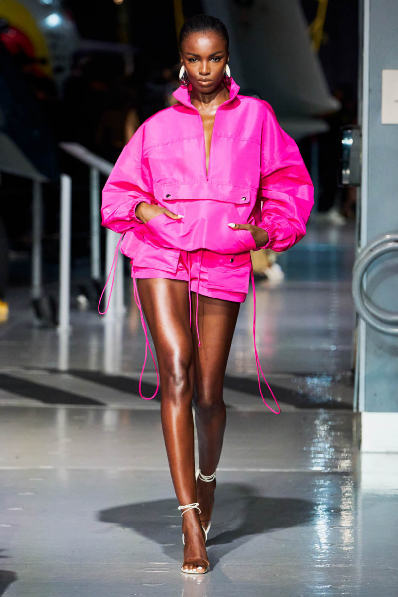 Leomie Anderson featured in  the Laquan Smith fashion show for Spring/Summer 2023