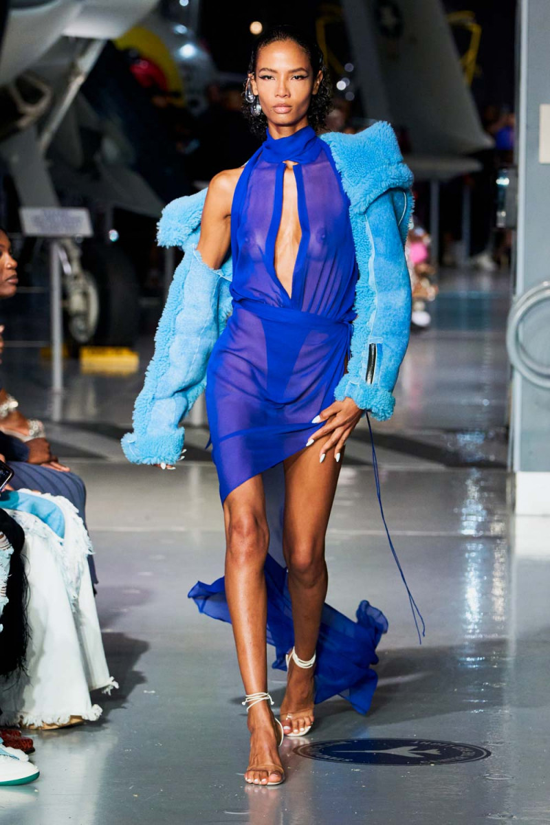 Ariela Soares featured in  the Laquan Smith fashion show for Spring/Summer 2023