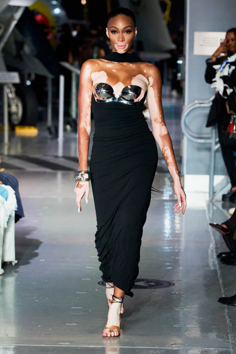 Winnie Chantelle Harlow featured in  the Laquan Smith fashion show for Spring/Summer 2023