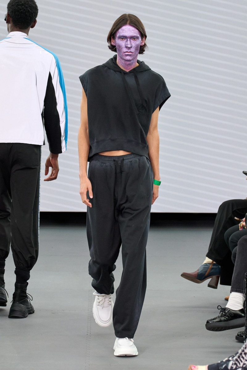 Bruno Krahl featured in  the Mark Fast fashion show for Spring/Summer 2023