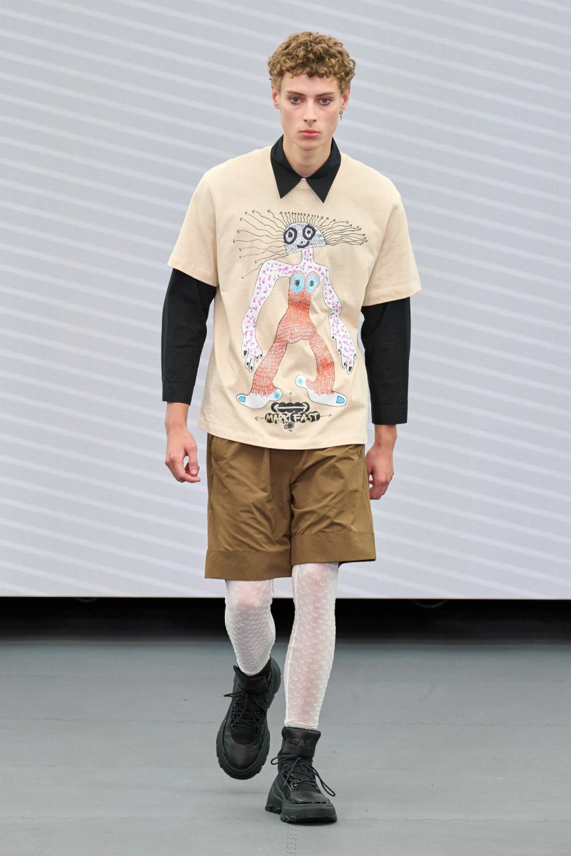 Callum Heslop featured in  the Mark Fast fashion show for Spring/Summer 2023