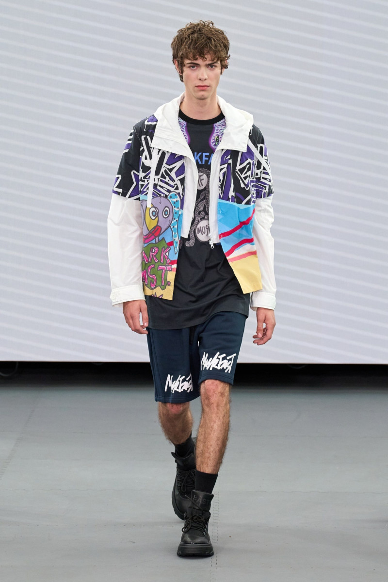 Jack Blanco featured in  the Mark Fast fashion show for Spring/Summer 2023