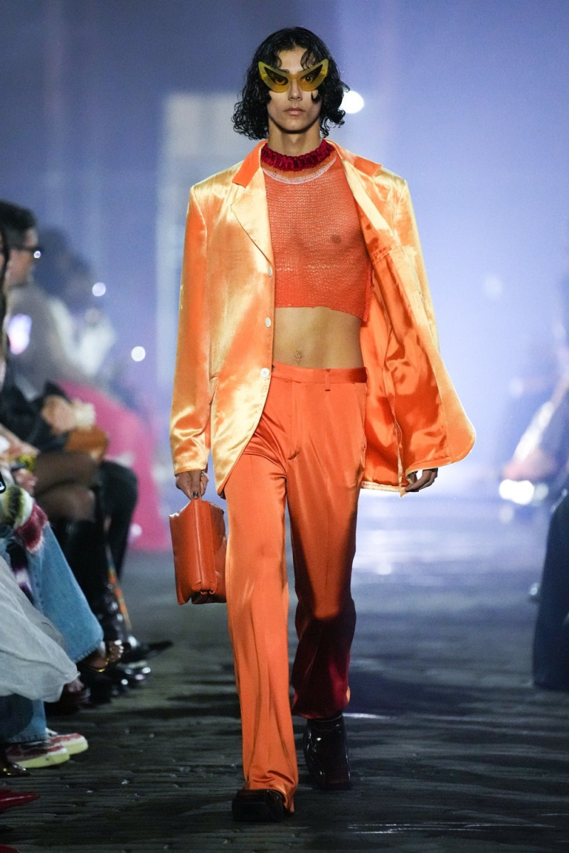 Mehdi Abouzaid featured in  the Marni fashion show for Spring/Summer 2023