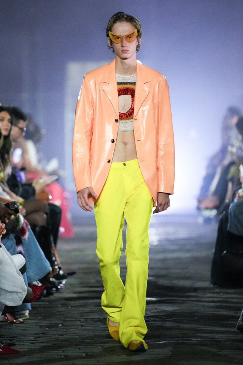 Oscar Fishman featured in  the Marni fashion show for Spring/Summer 2023