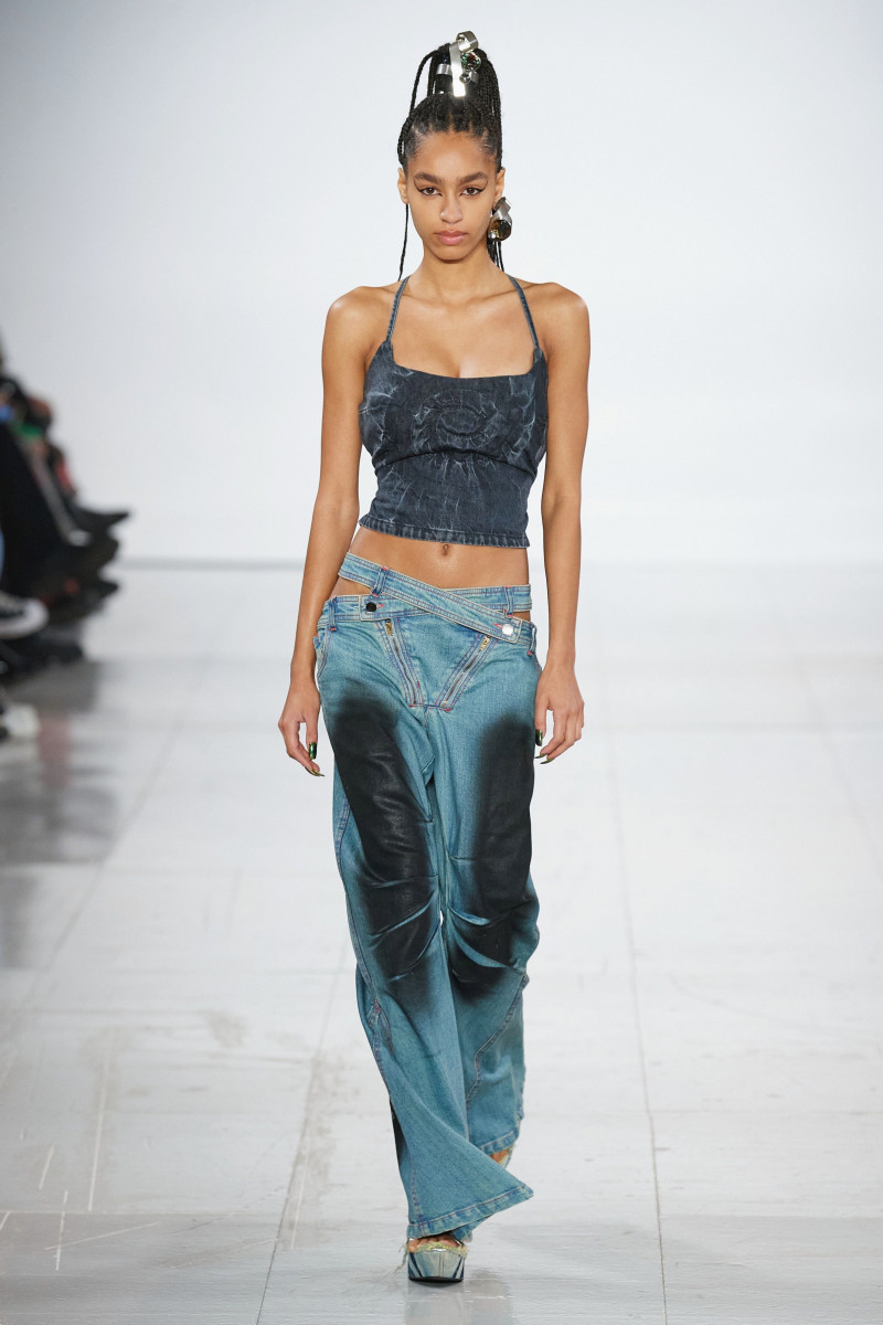 Erika Blanc featured in  the Masha Popova fashion show for Spring/Summer 2023