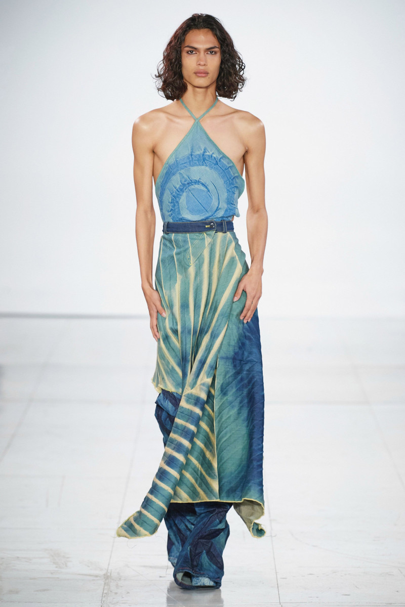 Joakim Gjemmestad featured in  the Masha Popova fashion show for Spring/Summer 2023