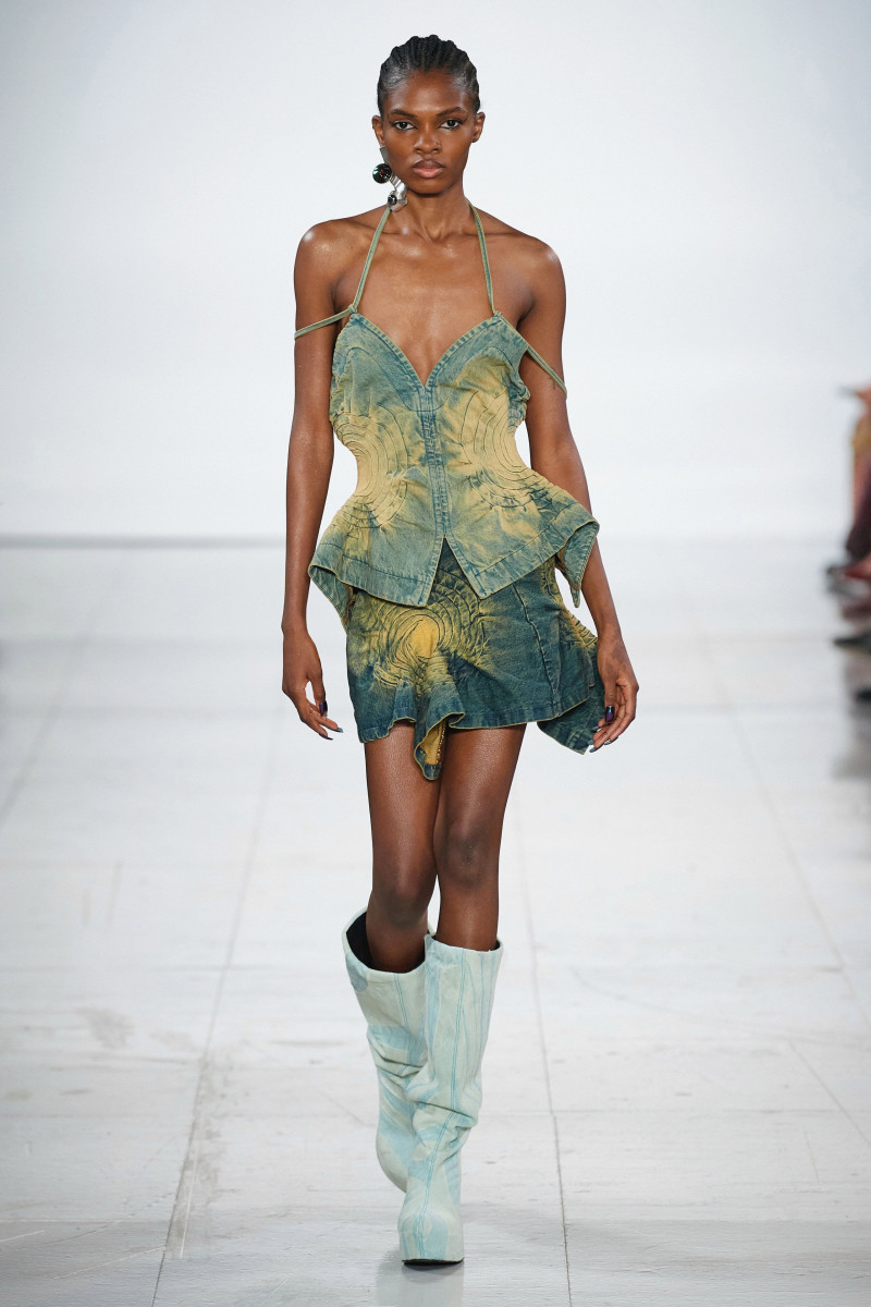 Ayobami  Okekunle featured in  the Masha Popova fashion show for Spring/Summer 2023