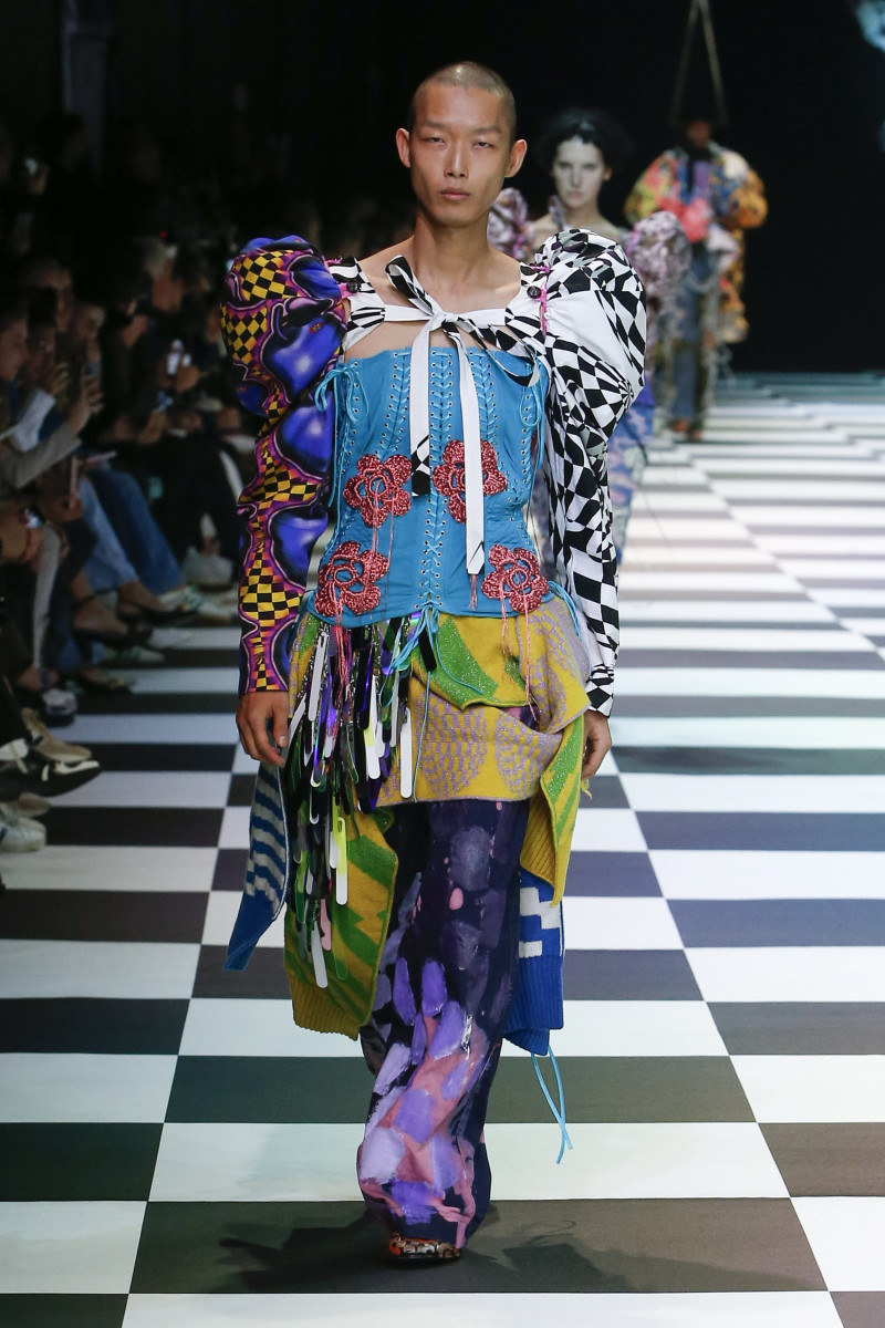 Xu Meen featured in  the Matty Bovan fashion show for Spring/Summer 2023