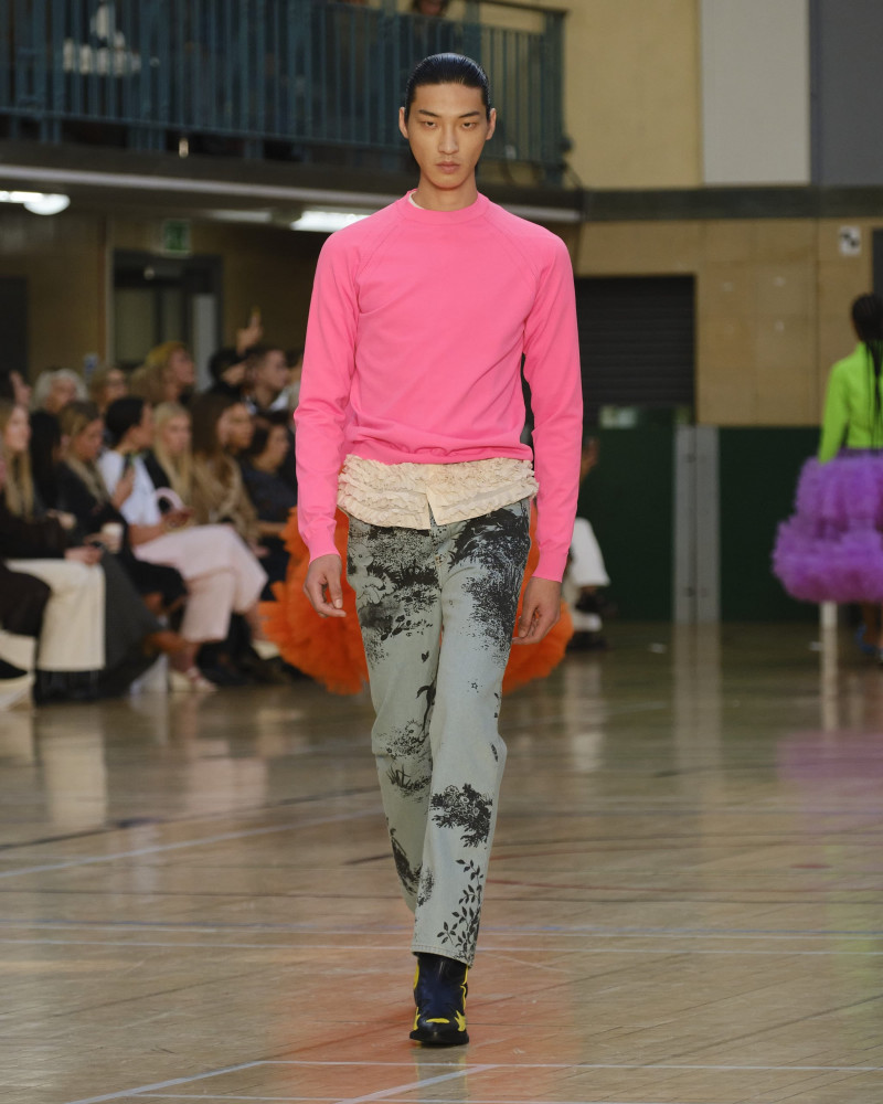 Jae Hyung An featured in  the Molly Goddard fashion show for Spring/Summer 2023