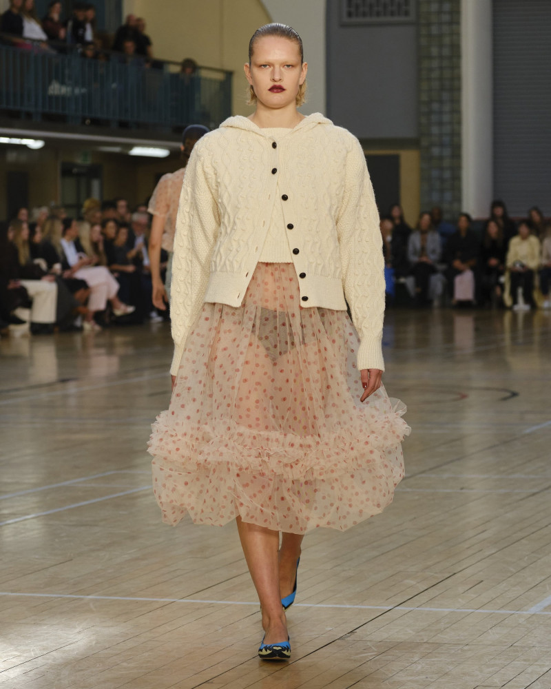 Segolene Sepulchre featured in  the Molly Goddard fashion show for Spring/Summer 2023