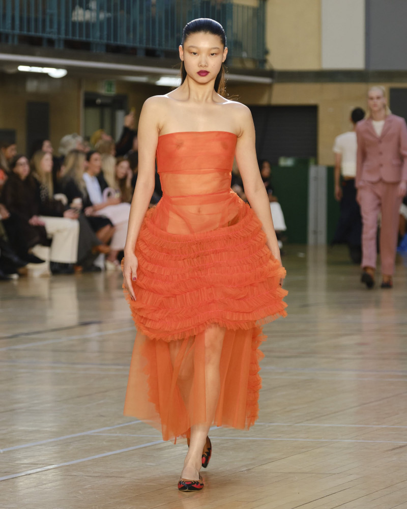 Yoon Young Bae featured in  the Molly Goddard fashion show for Spring/Summer 2023