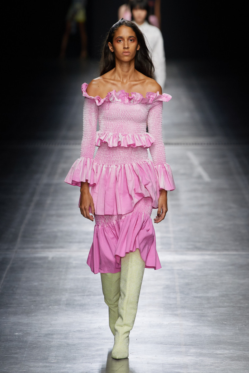 Maca Cabrera featured in  the MSGM fashion show for Spring/Summer 2023