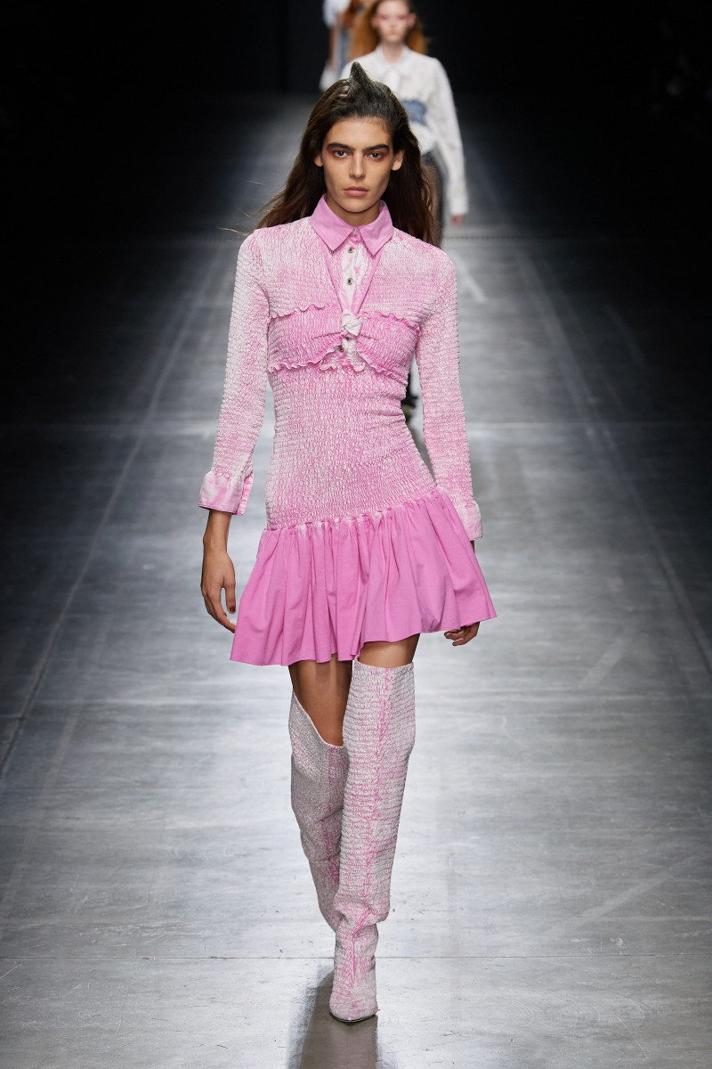 Julia Pacha featured in  the MSGM fashion show for Spring/Summer 2023