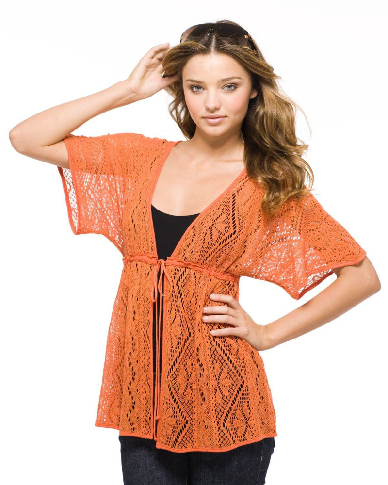 Miranda Kerr featured in  the Bloomingdales catalogue for Winter 2022