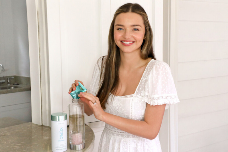 Miranda Kerr featured in  the Kora Organics advertisement for Spring/Summer 2020