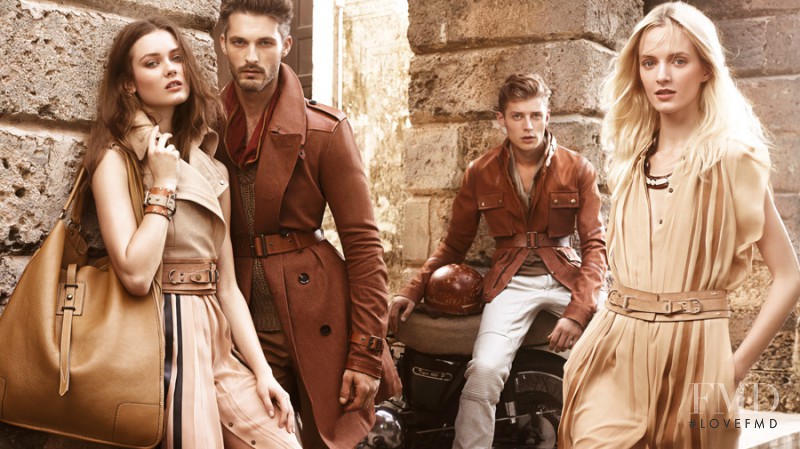 Daria Strokous featured in  the Belstaff advertisement for Spring/Summer 2013