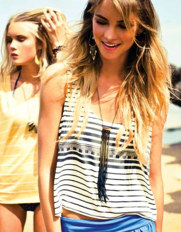 Brooke Perry featured in  the O\'Neill advertisement for Spring/Summer 2012