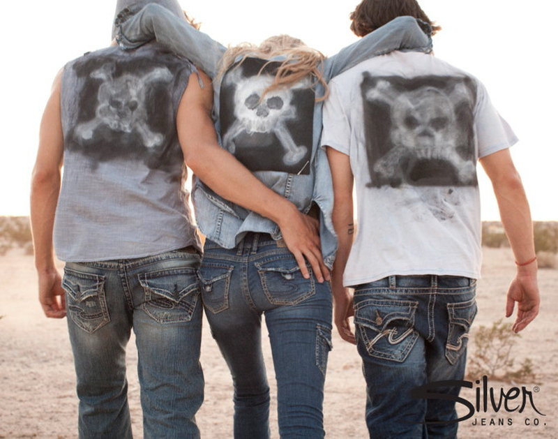 Brooke Perry featured in  the Silver Jeans advertisement for Spring/Summer 2012