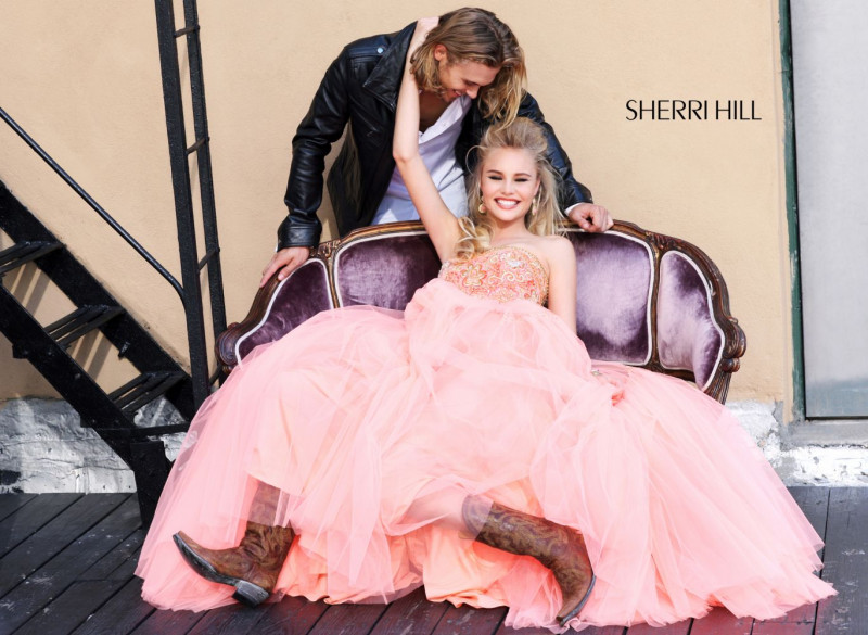Brooke Perry featured in  the Sherri Hill catalogue for Winter 2012