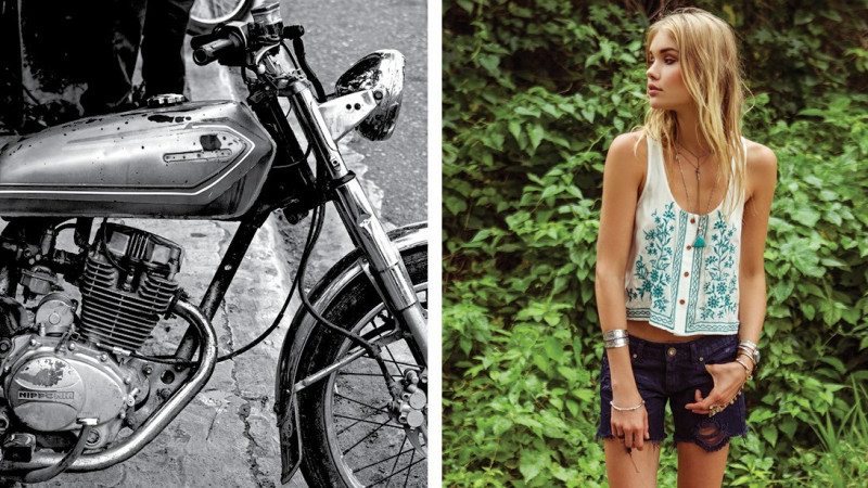 Brooke Perry featured in  the O\'Neill lookbook for Spring/Summer 2015