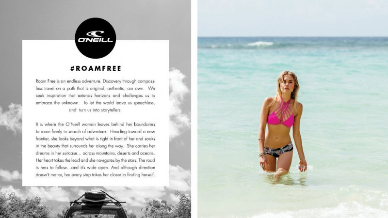 Brooke Perry featured in  the O\'Neill lookbook for Spring/Summer 2015