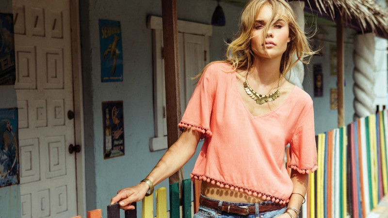 Brooke Perry featured in  the O\'Neill lookbook for Spring/Summer 2015